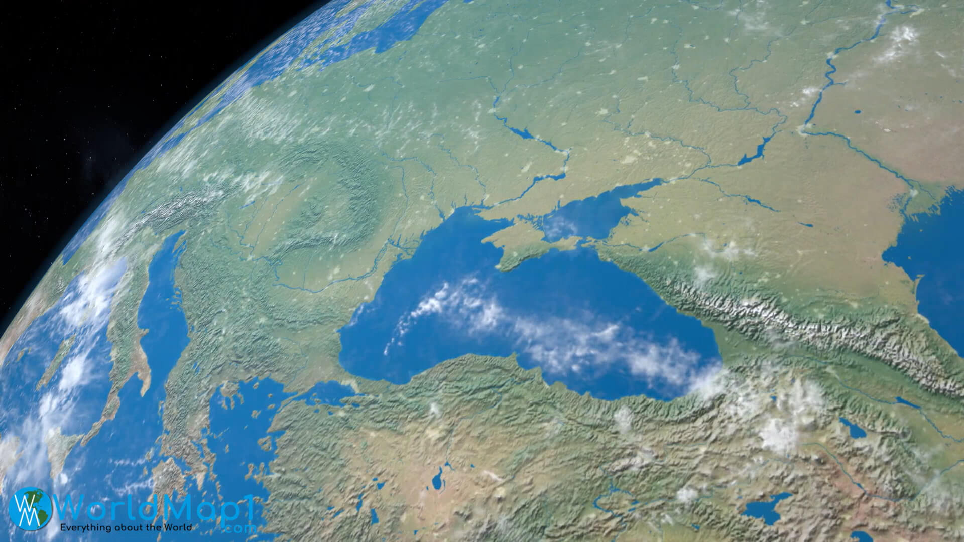 Karte der Ukraine-Satellitenansicht